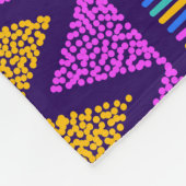 Neon Blue: Tribal Navajo Muster Fleecedecke (Ecke)