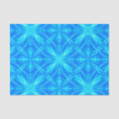 Neon Blue Turquoise Psychedelic Cloudy Abstrakt Seidenpapier (Vorderseite)