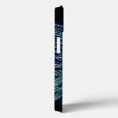 Neon Blue und Black Angel Wings Case-Mate iPhone Hülle (Rückseite / Rechts)