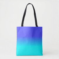 Neon Blue und Bright Neon Aqua Ombré Shade Color F