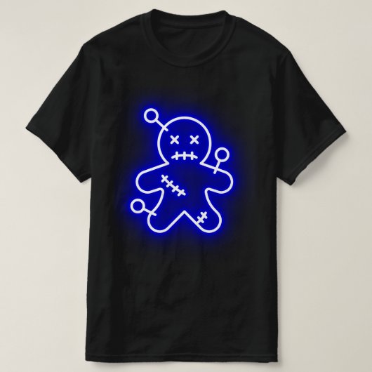 Neon Blue Voo Doo Mens T - Shirt (Design vorne)