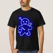 Neon Blue Voo Doo Mens T - Shirt (Vorderseite)