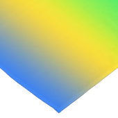 Neon blue, yellow, green gradient, ombre. Kurzer Tischläufer (Ecke)