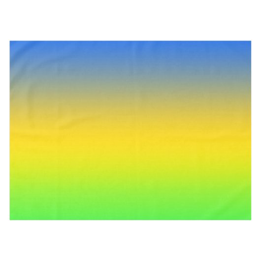 Neon blue, yellow, green gradient, ombre. Tischdecke (Vorderseite (Horizontal))
