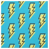 Neon Blue Yellow Lightning Bolt Pattern der 80er/9 Stoff (Muster)