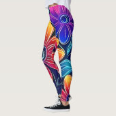 Neon Blume Bloom Bright Leggings (Links)