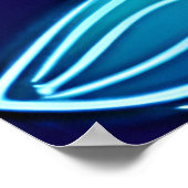 Neon Blume Bloom Bright Poster (Ecke)