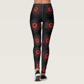Neon Blume Blossom Leggings (Rückseite)