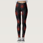 Neon Blume Blossom Leggings (Vorderseite)