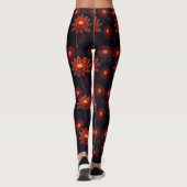 Neon Blume Blossom Leggings (Rückseite)
