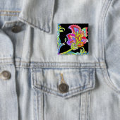 Neon Blume Button (Beispiel)