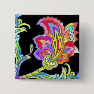 Neon Blume Button
