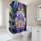 Neon Blume Duschvorhang (Beispiel)