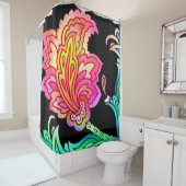Neon Blume Duschvorhang (Beispiel)