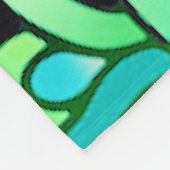 Neon Blume Fleecedecke (Ecke)