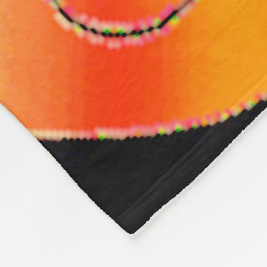 Neon Blume Fleecedecke (Ecke)