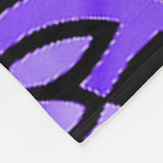 Neon Blume Fleecedecke (Ecke)