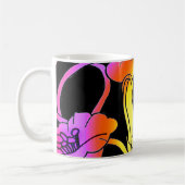 Neon Blume Kaffeetasse (Links)