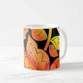 Neon Blume Kaffeetasse (VorderseiteRechts)