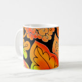 Neon Blume Kaffeetasse (Vorderseite Links)