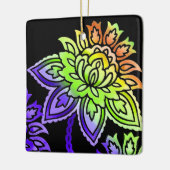 Neon Blume Keramikornament (Links)