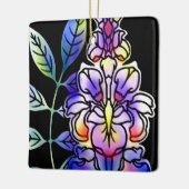 Neon Blume Keramikornament (Links)