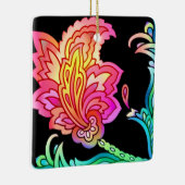 Neon Blume Keramikornament (Rechts)