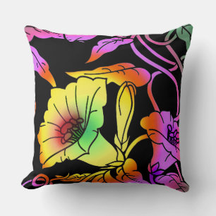 Neon Blume Kissen