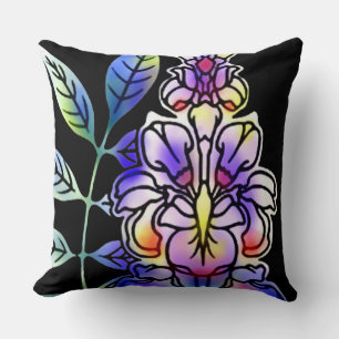 Neon Blume Kissen