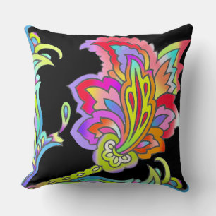 Neon Blume Kissen