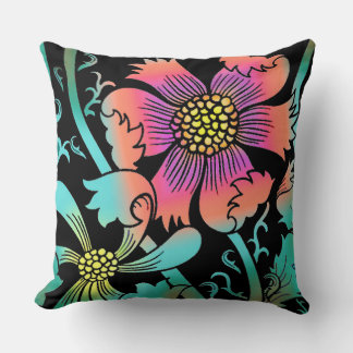 Neon Blume Kissen