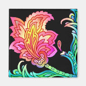 Neon Blume Magnet (Vorne)