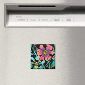 Neon Blume Magnet (In Situ (Geschirrspüler))