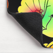 Neon Blume Mousepad (Ecke)