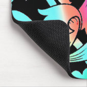 Neon Blume Mousepad (Ecke)