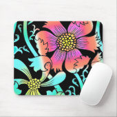 Neon Blume Mousepad (Mit Mouse)