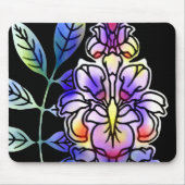 Neon Blume Mousepad (Vorne)