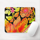 Neon Blume Mousepad (Mit Mouse)