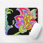 Neon Blume Mousepad (Mit Mouse)