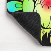 Neon Blume Mousepad (Ecke)