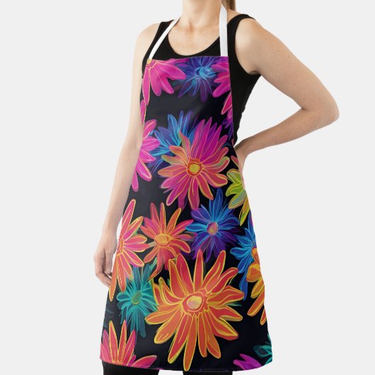 Neon Blume Pattern Schürze (InSitu)