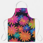 Neon Blume Pattern Schürze (Vorderseite)