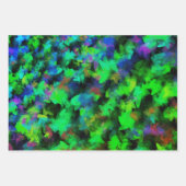 Neon Blume Petals Geschenkpapier Set (Vorderseite 3)