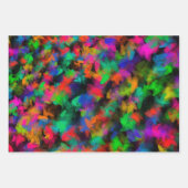 Neon Blume Petals Geschenkpapier Set (Vorderseite 2)