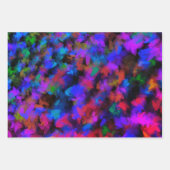 Neon Blume Petals Geschenkpapier Set (Vorderseite)