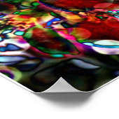 Neon Blume Poster Print (Ecke)