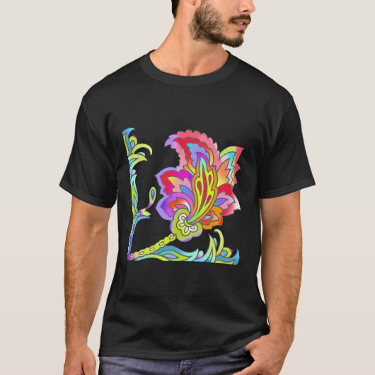 Neon Blume T-Shirt (Vorderseite)