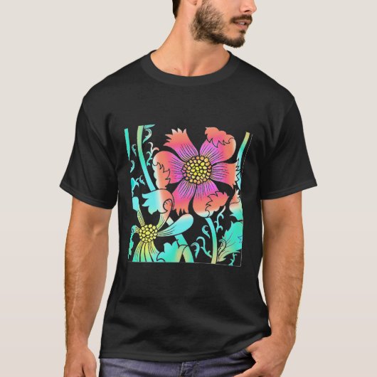 Neon Blume T-Shirt (Vorderseite)