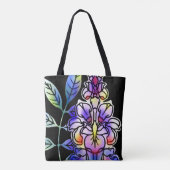 Neon Blume Tasche (Rückseite)