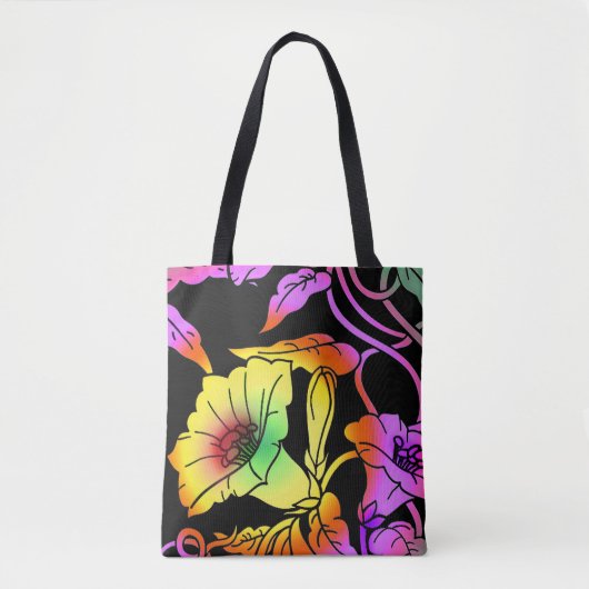 Neon Blume Tasche (Vorderseite)